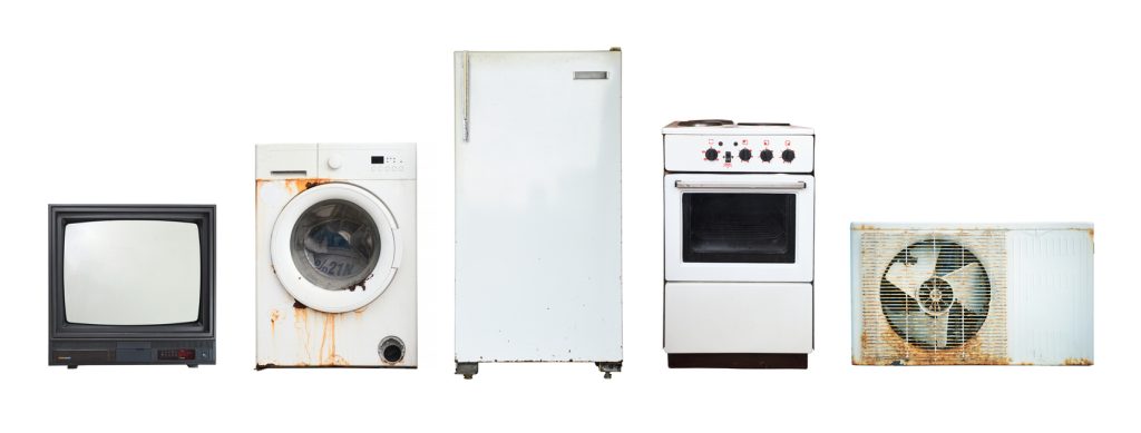 Old household appliances